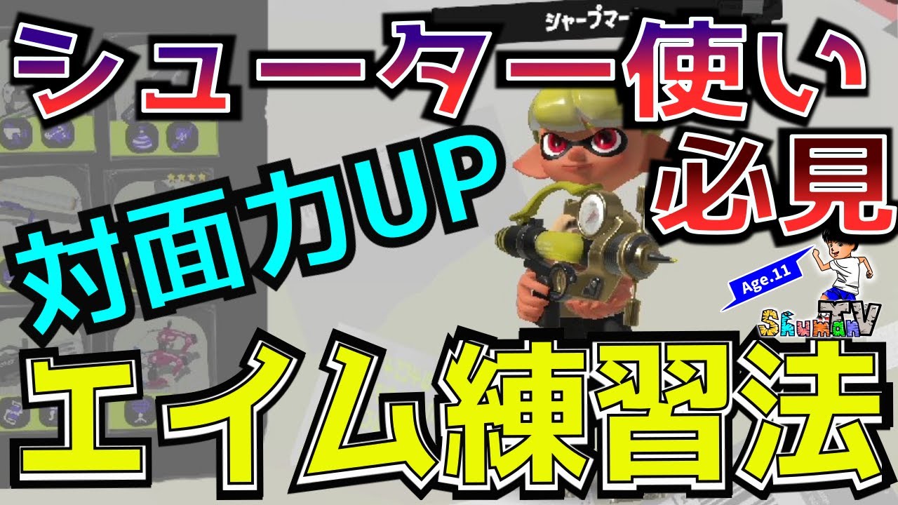 【XP2900小学生】シューター使い必見！必ず上達するエイム練習法とおすすめ感度を解説【初心者】【スプラトゥーン3】