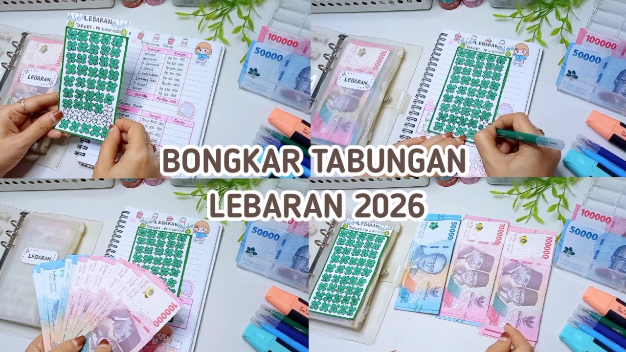 Bongkar Tabungan Lebaran 2026 || Update Sinking Fund
