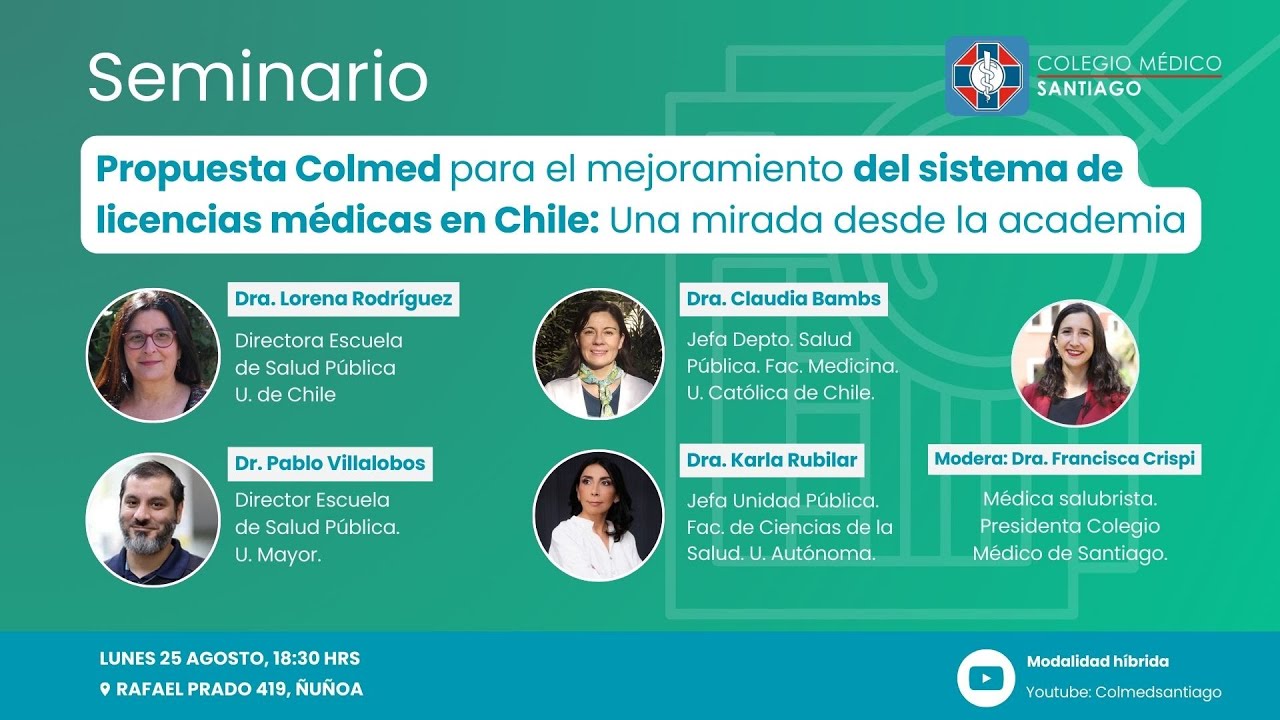 Webinar: Propuesta Colmed para el Mejoramiento del Sistema de licencias médicas en Chile