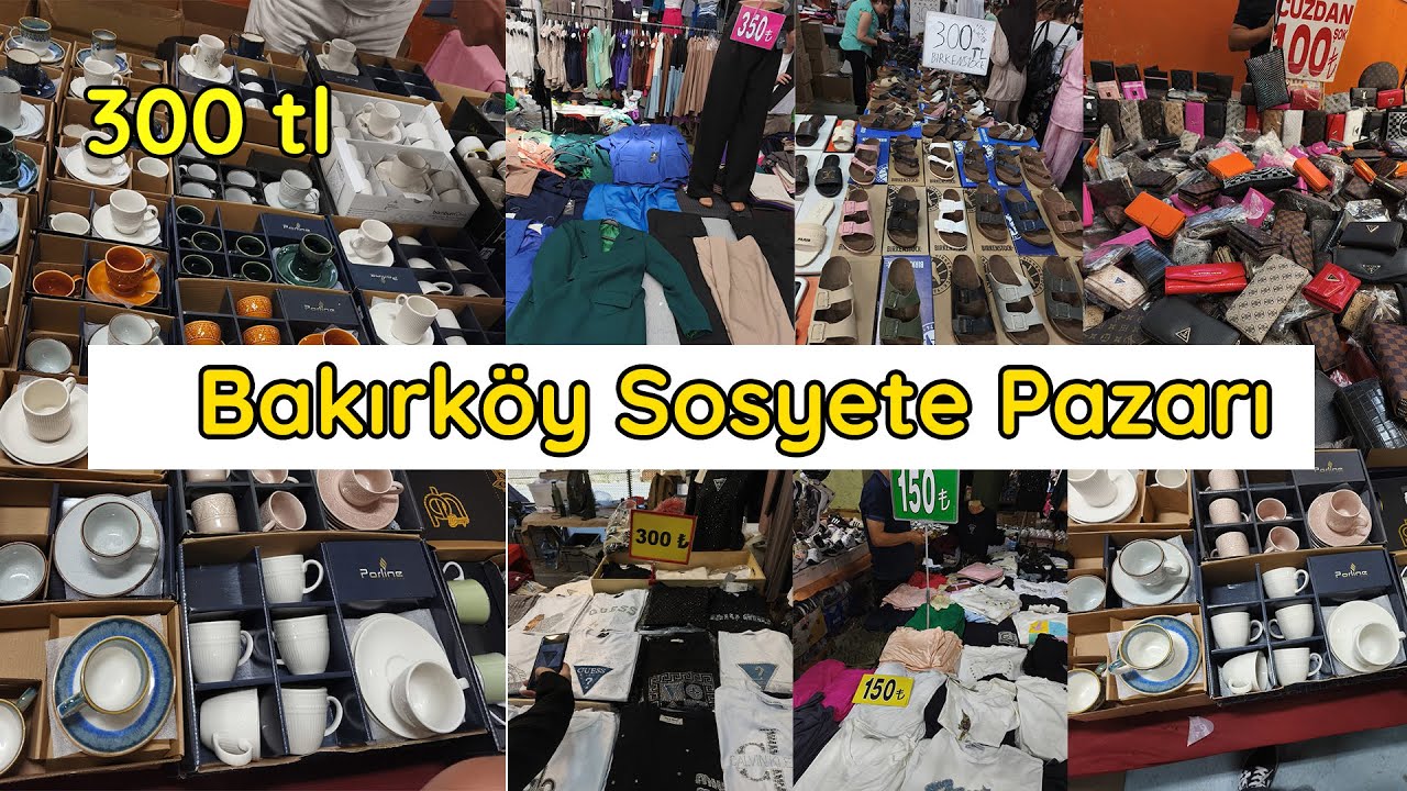 BAKIRKÖY SOSYETE PAZARI 🛍️ HARİKA PAZAR TURU🌺3 TEMMUZ PERŞEMBE 🛒iYİ SEYİRLER 👗#sosyetepazari#keşfet