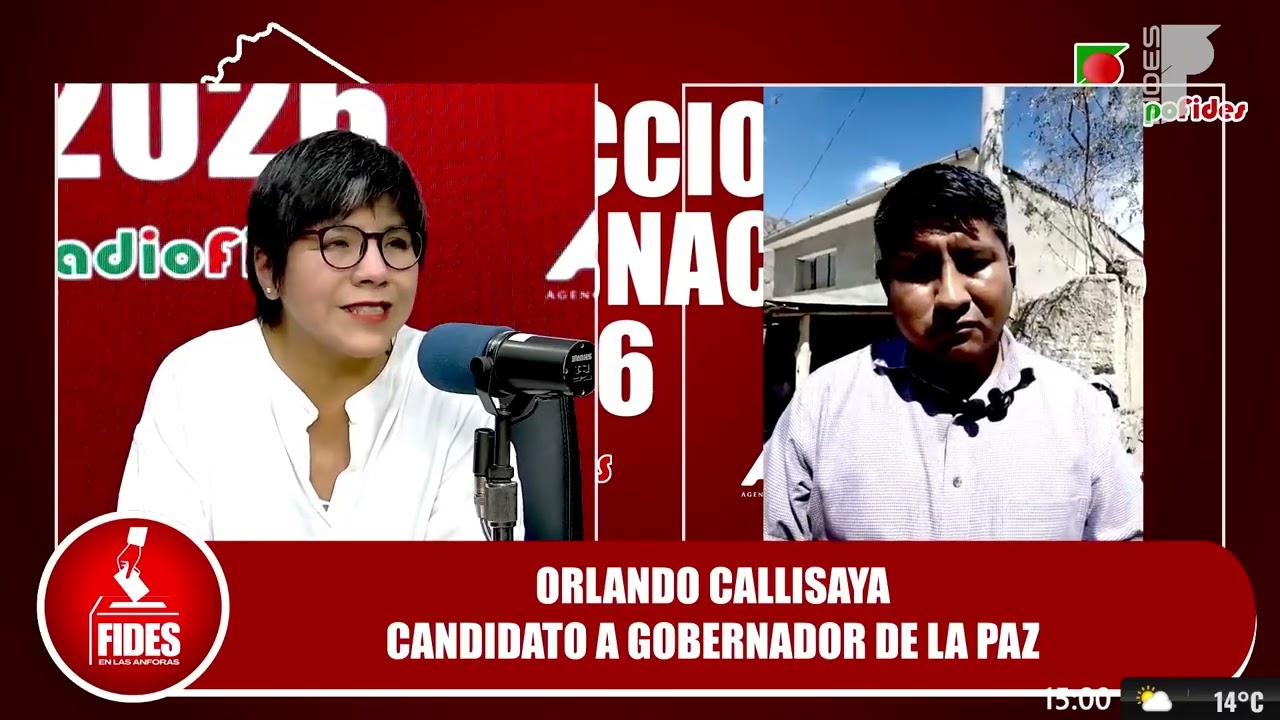 Fides en las Ánforas: Entrevista a Orlando Callisaya, candidato a la gobernación de La Paz