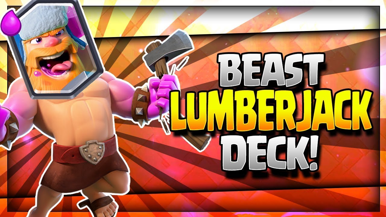 ULTIMATE LUMBERJACK BEATDOWN!! New Ladder Deck - Arena 9 to Arena 11 - Clash Royale Strategy