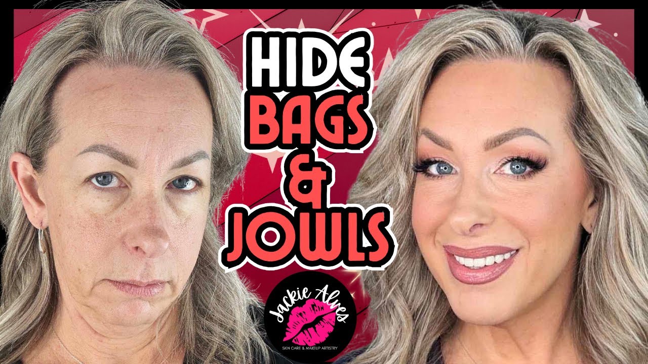 If You've Got BAGS AND JOWLS, You NEED To See This Video ! | Makeup Tutorial 50+
