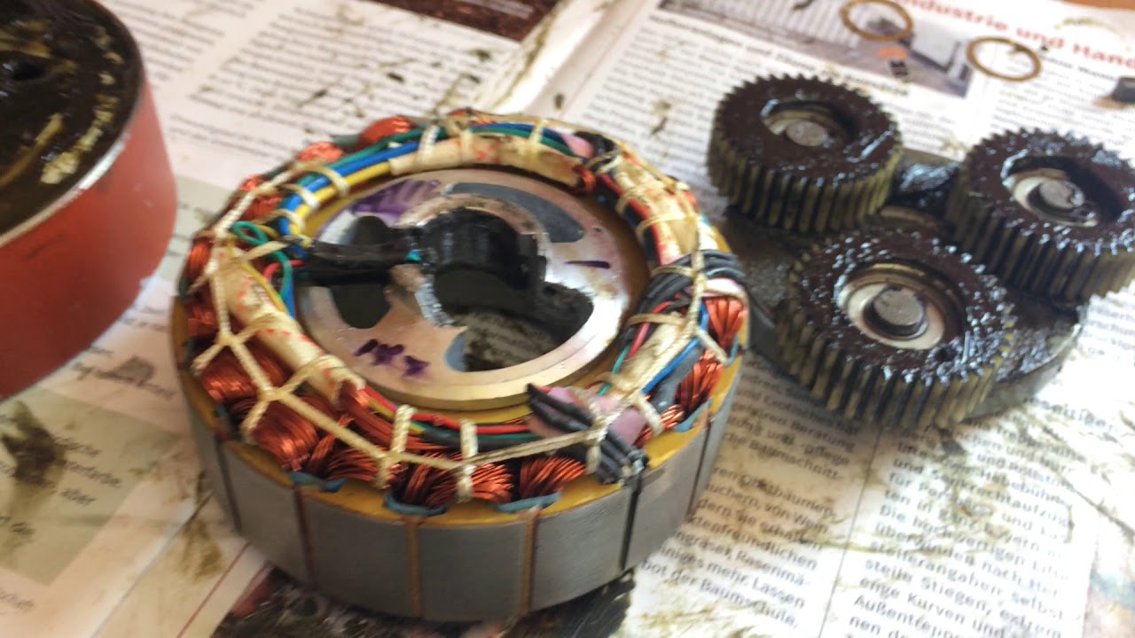 teardown MXUS XF07 hub motor pedelece eBike to salvage planetary gear