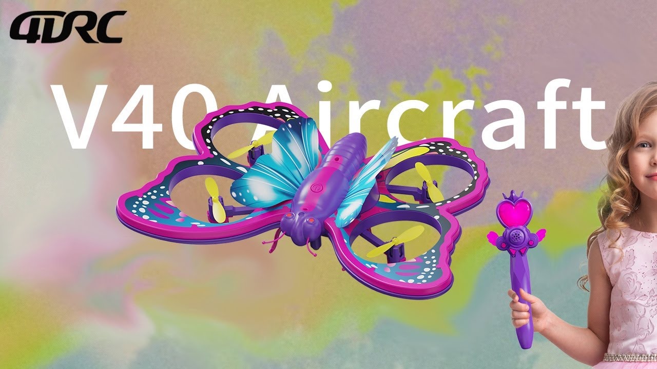 4DRC V40 Butterfly Airplane |  2.4G Radio Control Aircraf | Gravity Sensing