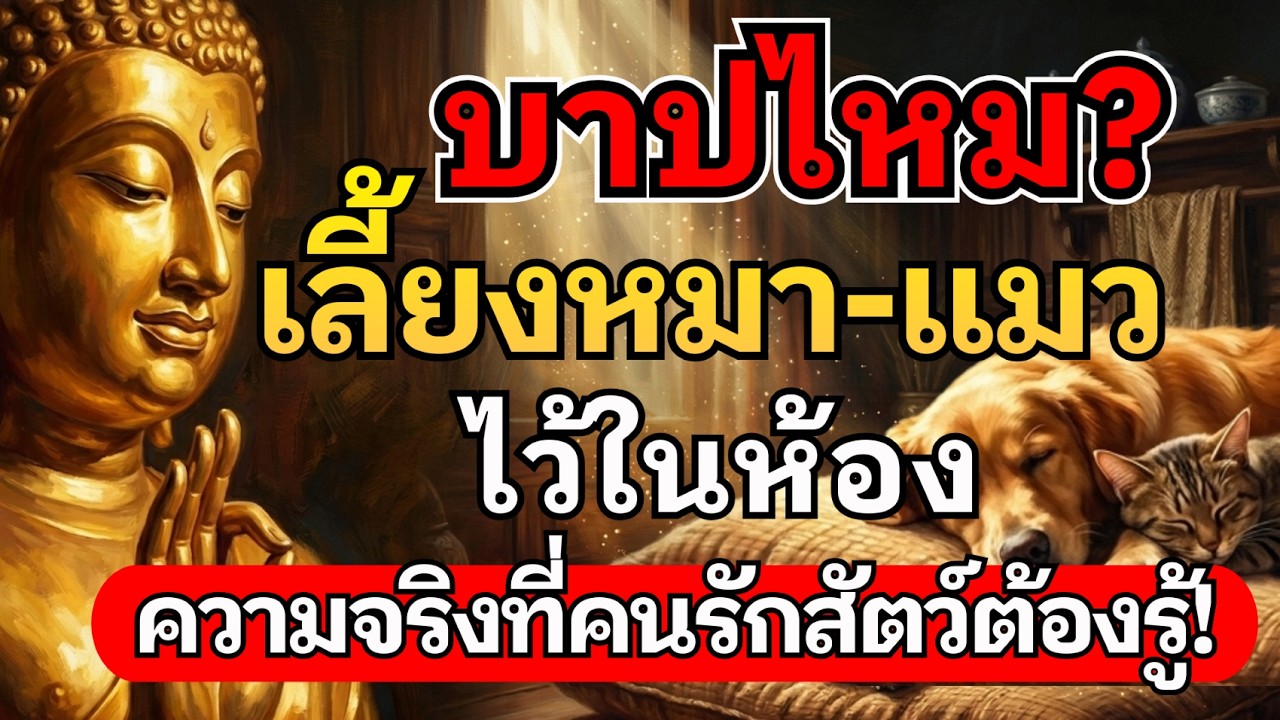 บาปไหม? เลี้ยงหมา แมว ไว้ในห้อง ความจริงที่คนรักสัตว์ต้องรู้ พร้อมวิธีชดเชยอิสรภาพให้ได้บุญสูงสุด