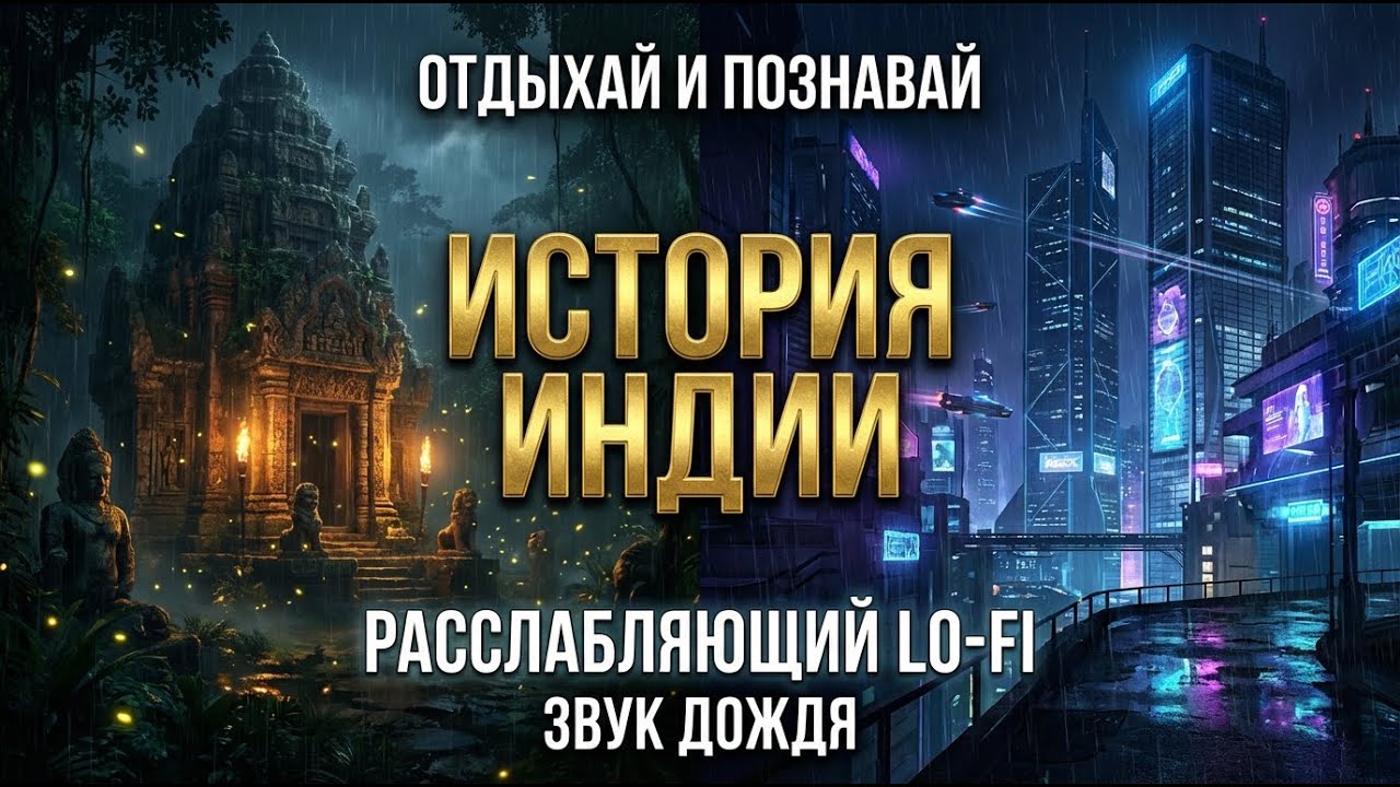 ИСТОРИЯ ДЛЯ СНА - ИНДИЯ | ПУТЕШЕСТВИЕ В 5000 ЛЕТ | ЗВУК ДОЖДЯ, РАССЛАБЛЯЮЩИЙ LO-FI
