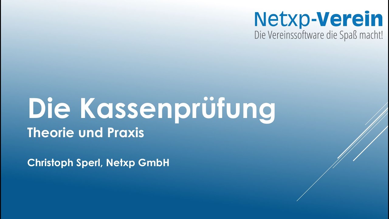 Die Kassenprüfung im Verein in Theorie und Praxis