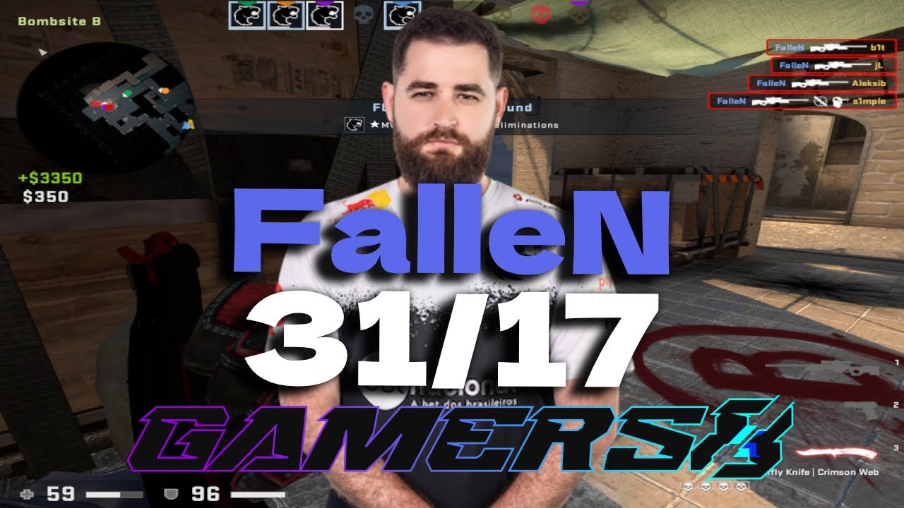 CSGO POV FURIA FalleN (31/17) vs NAVI (mirage) @ Gamers8 2023