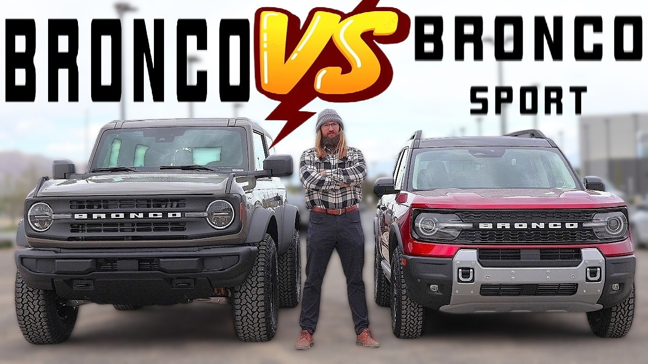 Одинаковые размеры! //Ford Bronco Sport 2026 года против Ford Bronco Two-Door 2026 года//