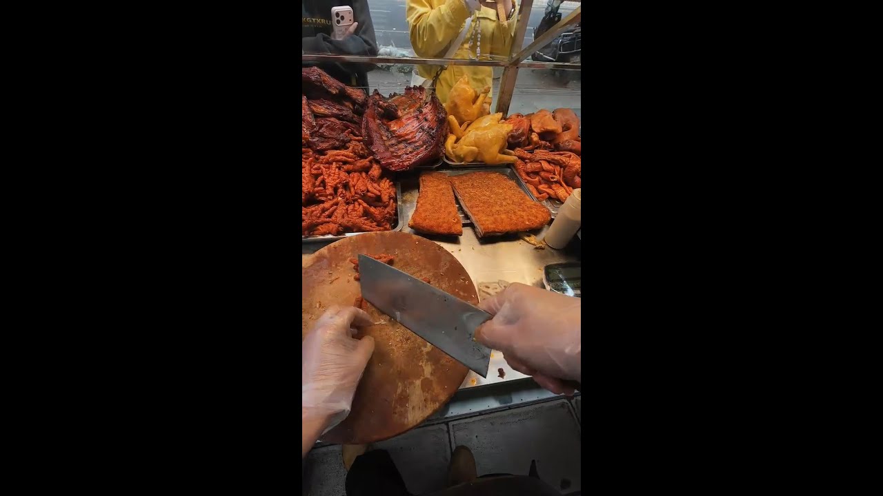 🔴 LIVE: Cantonese Roast Meat Cutting | China Street Food POV in Action