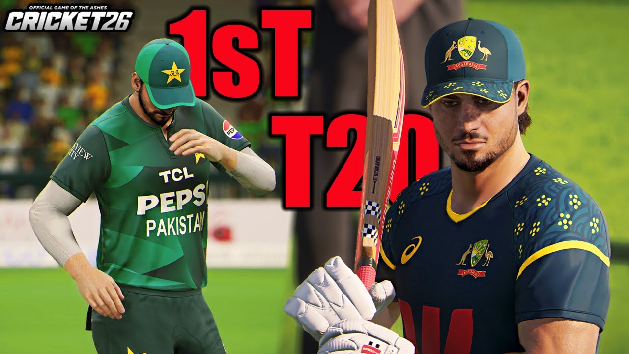 Last Over Drama in 1st T20 🤩 Pakistan vs Australia T20 Series 2026 🏆 Cricket 26 Gameplay