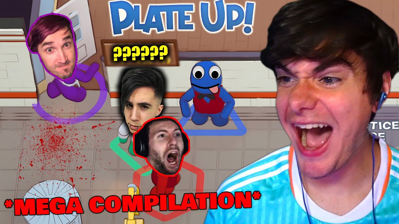 OVER 2 HOURS OF PLATE UP FUNNY MOMENTS AND FAILS!! MEGA COMPILATION