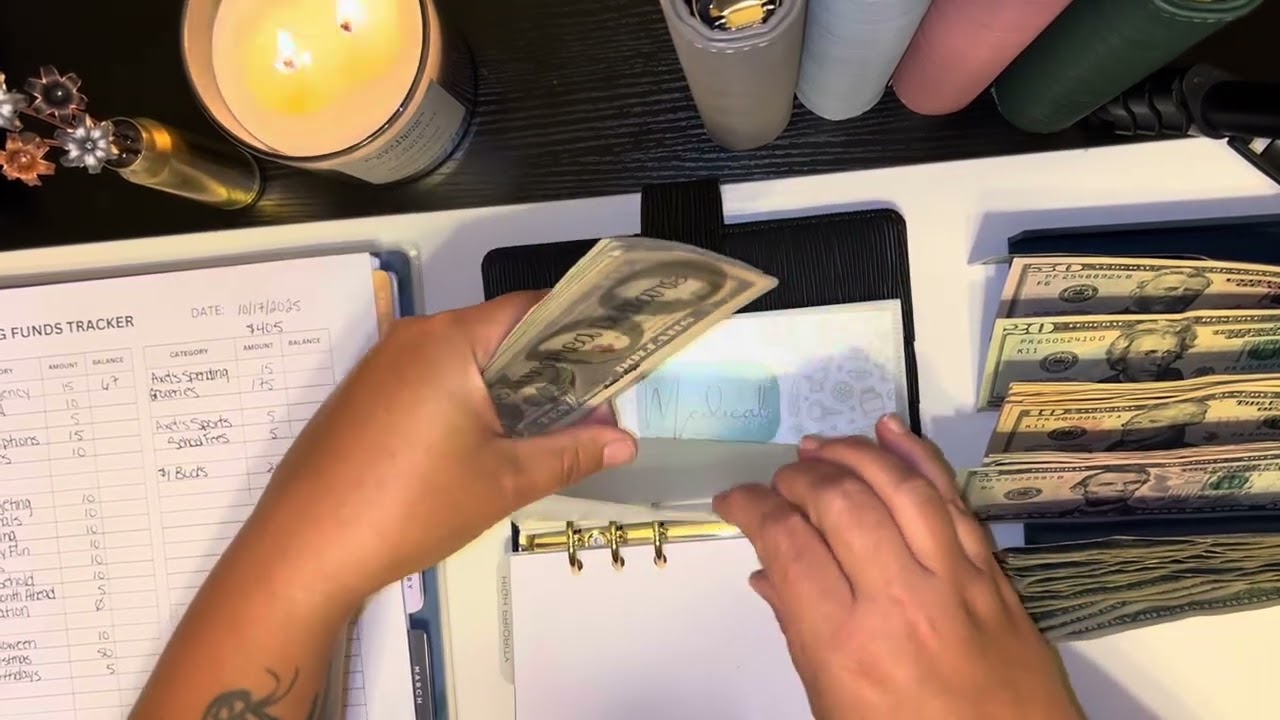 My very first cash stuffing video! 