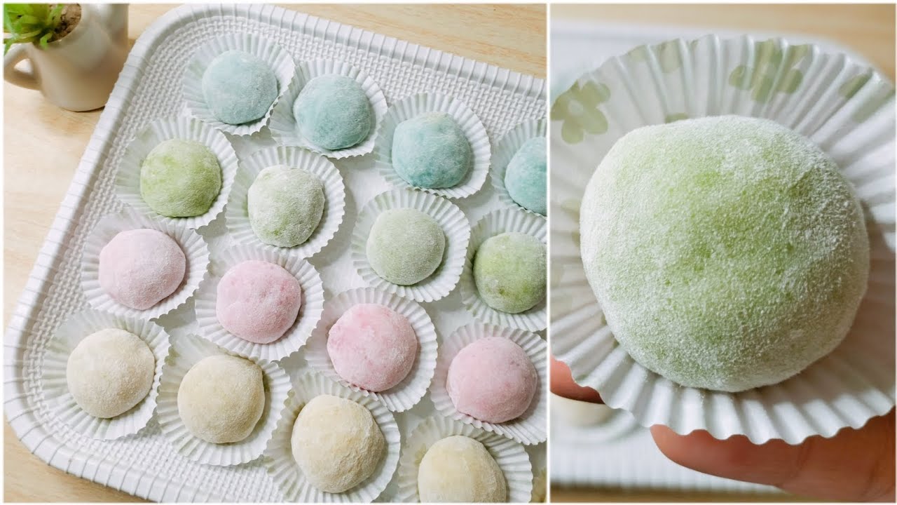 RESEP MOCHI CUMA 3 BAHAN DENGAN ISIAN COKELAT LUMER || MOCHI EKONOMIS
