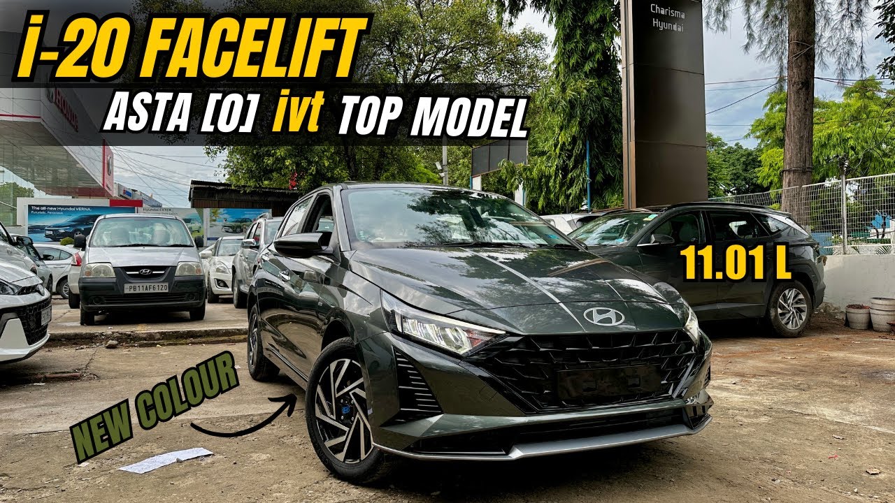 New i20 Facelift 2023 asta (o) IVT @11.01 lakhs 🤯 #hyundaii20 #newi20
