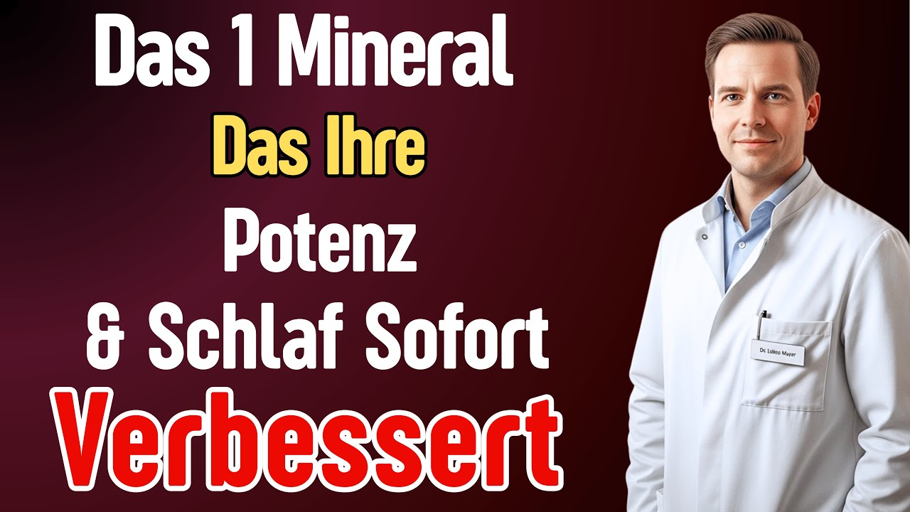 Männer Ü60: Das 1 Mineral am Abend für Potenz, Energie und Tiefschlaf | Dr. Lukas Meyer