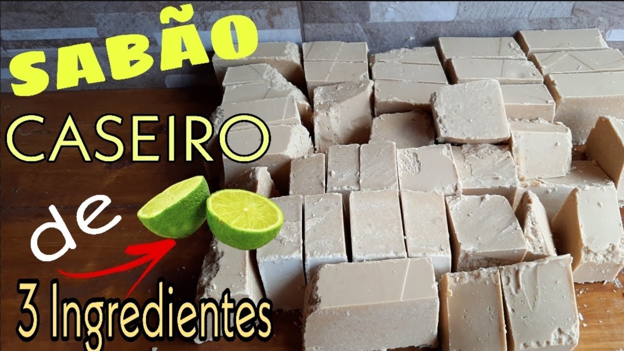 SABÃO CASEIRO DE LIMÃO|REAPROVEITE SEU ÓLEO USADO E TENHA UM SABÃO QUE RENDE MUITO|3 INGREDIENTES