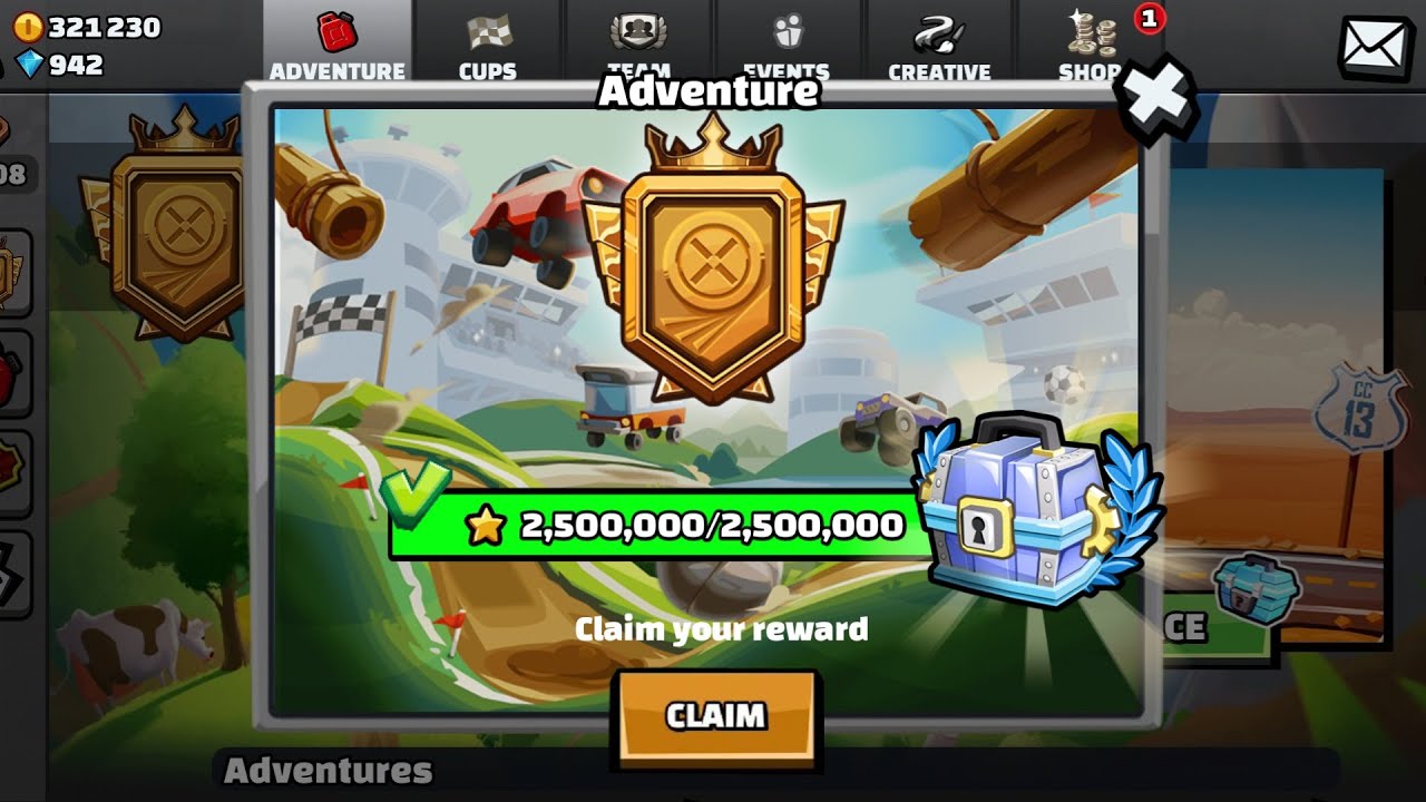 I Reached Adventure Goal & I Got Reward ! IN - Hill Climb Racing 2
