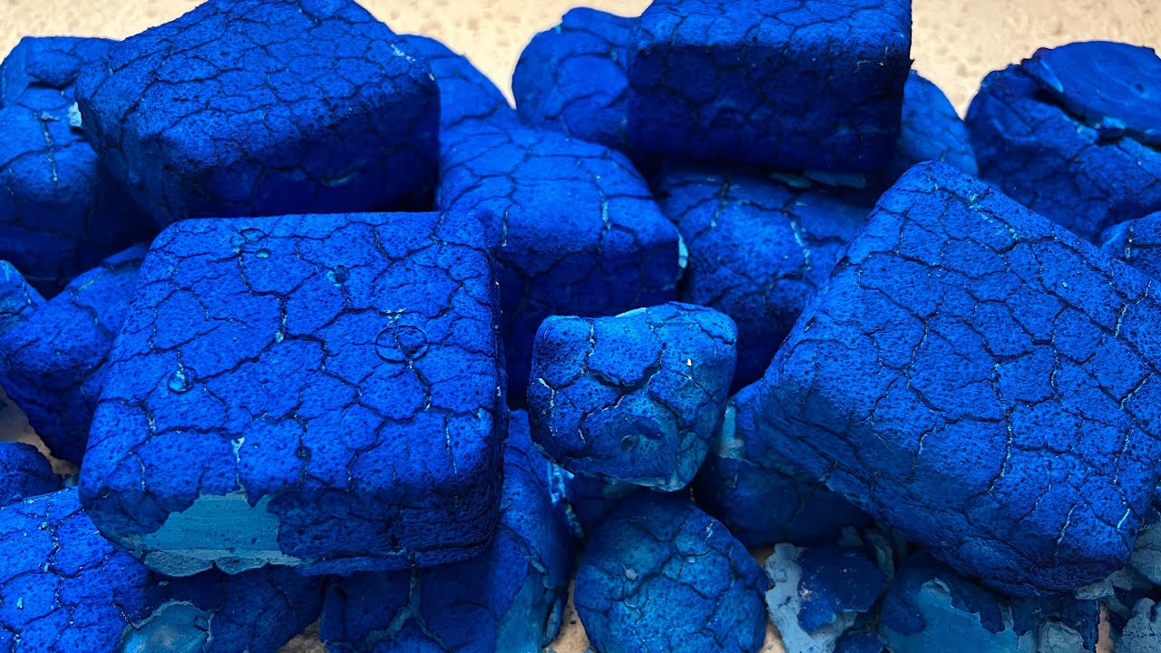 Royal Blue Pasted Jumbos, Chunks & Blocks | Oddly Satisfying | ASMR 