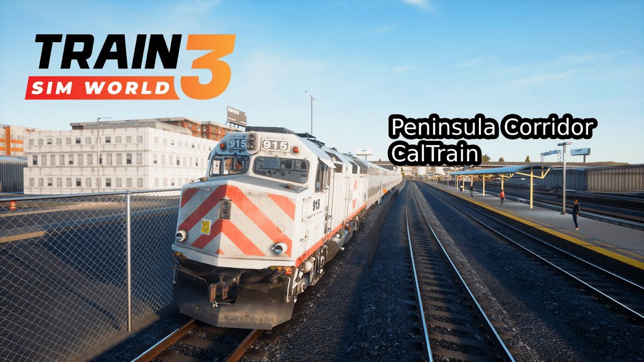 Caltrain gameplay - Californian commuter - Train sim world 3
