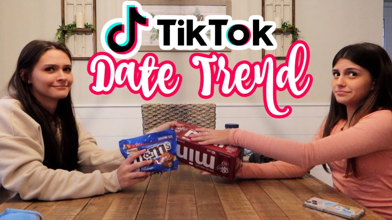 TIKTOK DATE NIGHT TREND CHALLENGE WITH MY SISTER! EMMA AND ELLIE