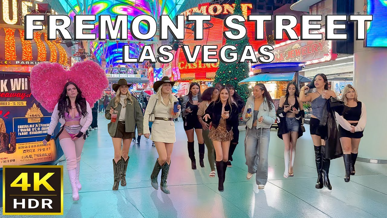 Fremont Street Las Vegas Walking Tour | December 2025 | Downtown Las Vegas