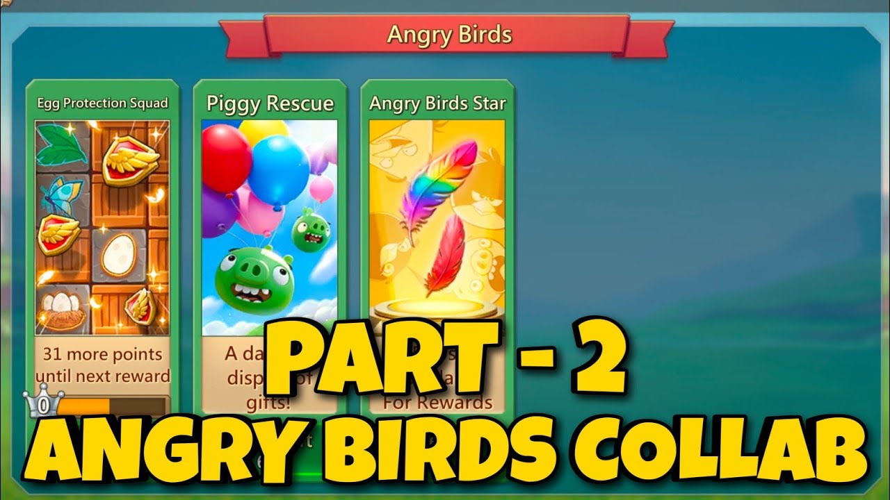 Lords mobile Angry Birds Collab Again With New Army Skins , Castle Skins With New Artifacts