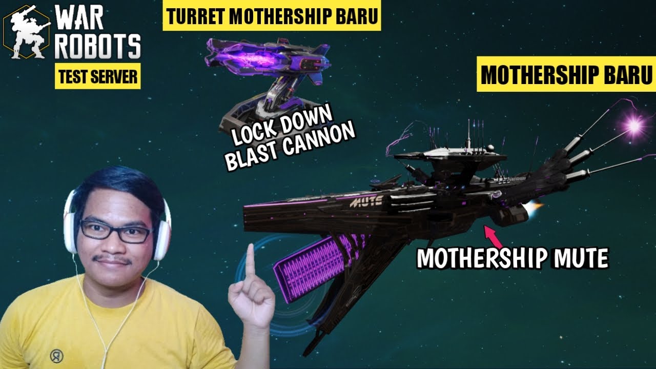 BARU! Mothership Mute & Turret Lock Down Blast Cannon War Robots Test Server