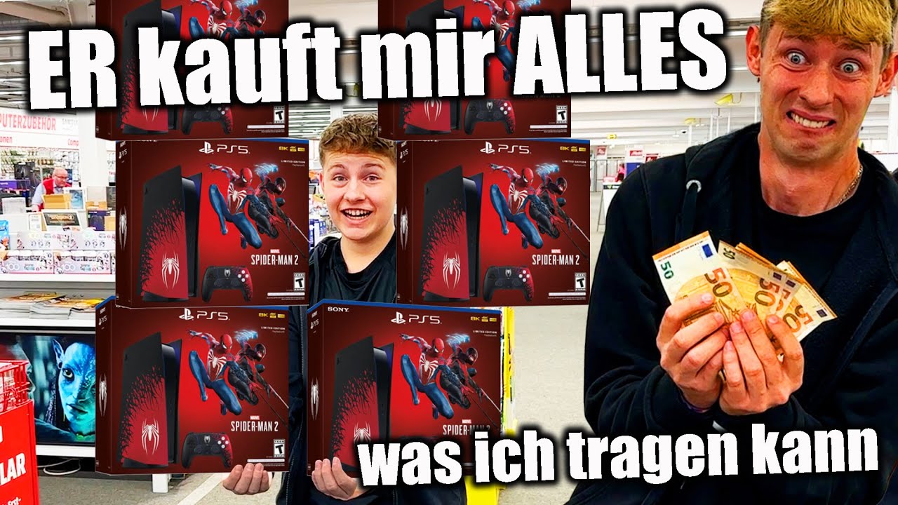 Er muss ALLES kaufen was ich TRAGEN kann 🤑 🤣 (mit @Echtso  und @marvinvlogt )