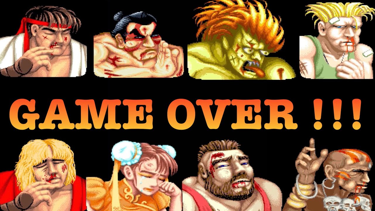 Street Fighter ll World Warrior GAME OVER (Arcade)