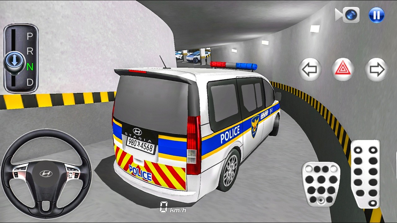 New Police Van Hyundai Staria in Parking Building - 3D Driving Class 2024- best Android gameplay