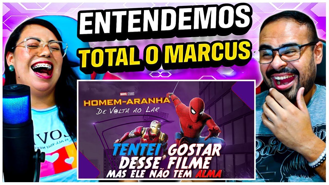 REACT MARCUS O CEIFEIRO | O Dia que eu TENTEI dar uma chance pro PIOR filme do Homem-Aranha