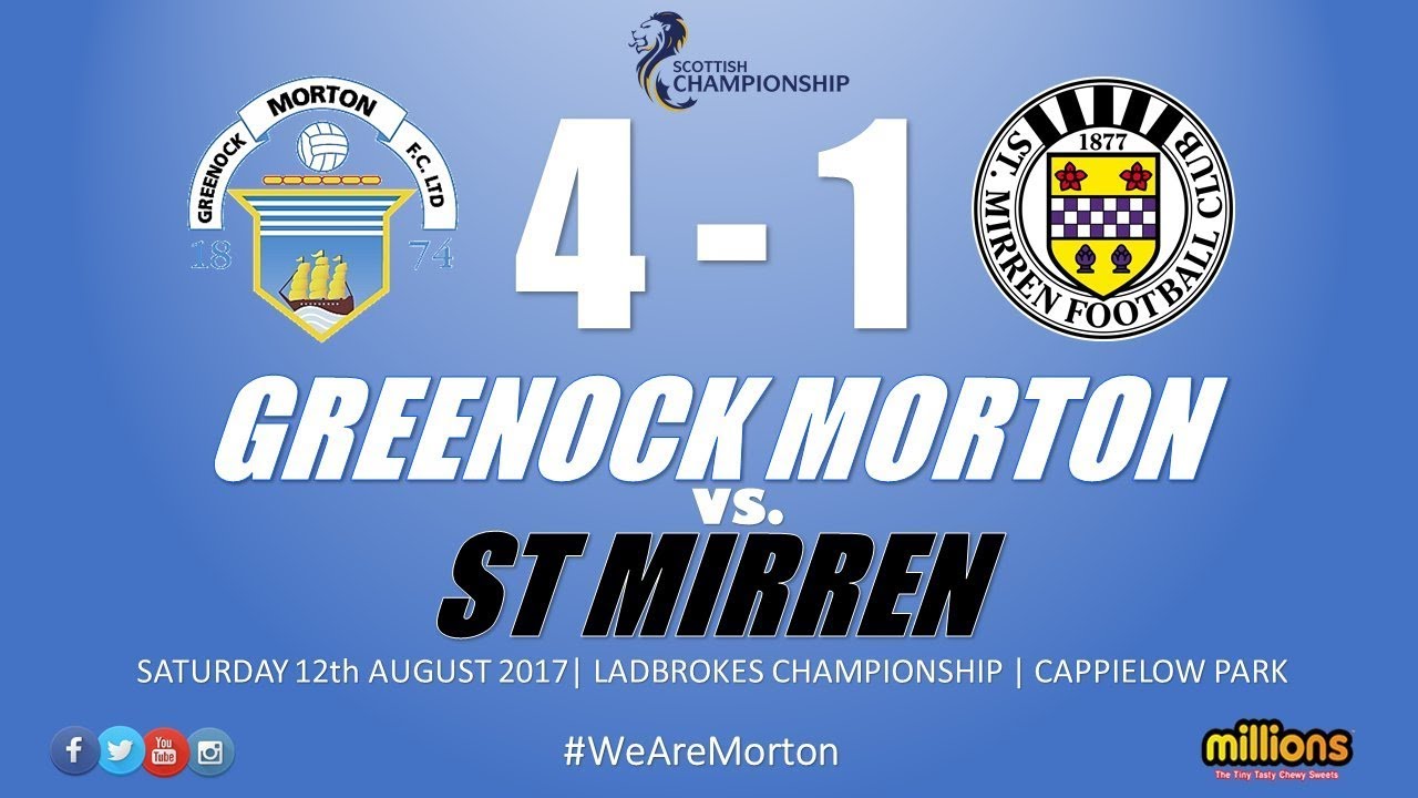 Match Highlights: Morton 4-1 St Mirren (Saturday 12 August)