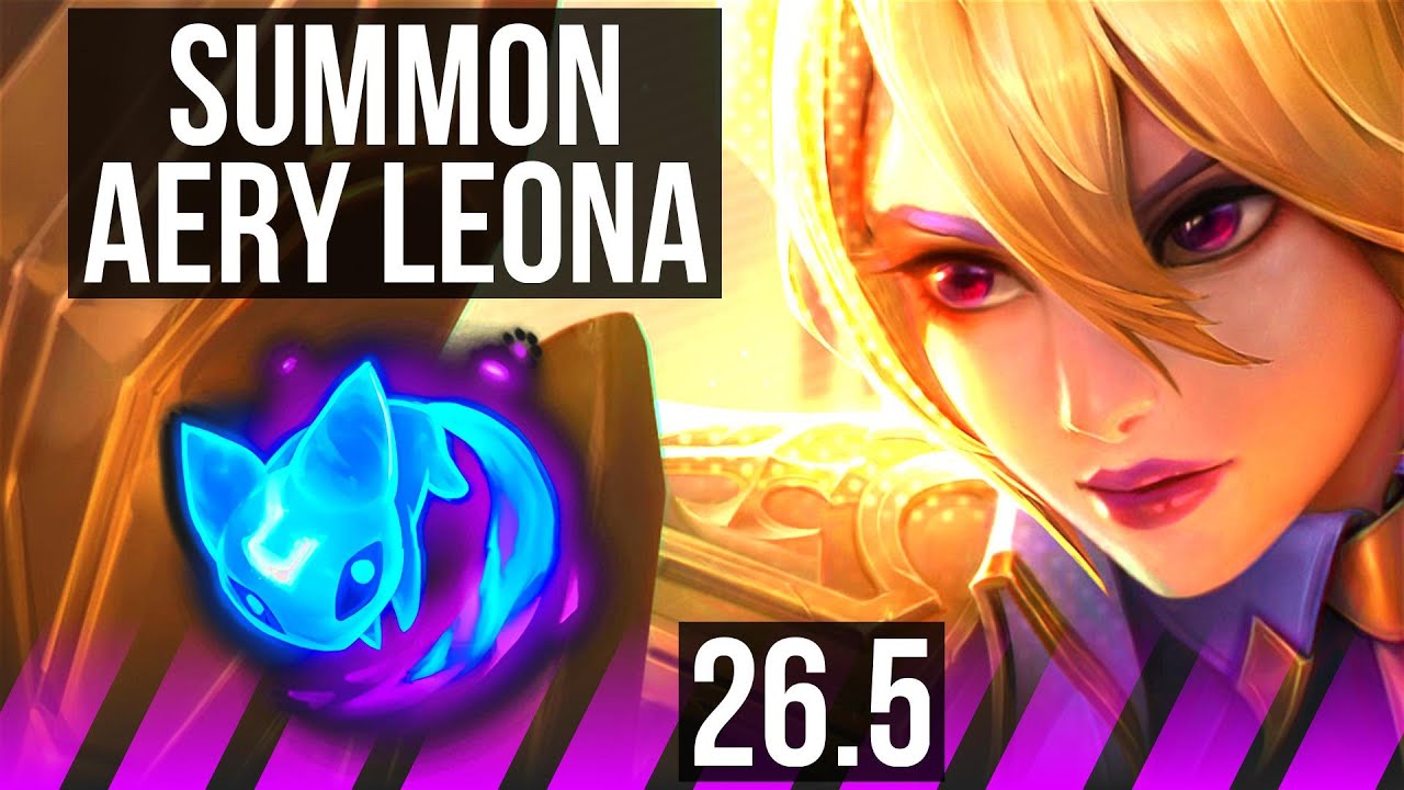 LEONA & Ashe vs NAMI & Swain (SUP) | Summon Aery | EUW Master | 26.5