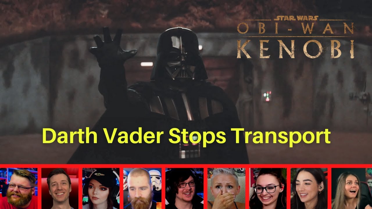 Reactors reacting to DARTH VADER STOPPING A TRANSPORT | Obi-Wan Kenobi Part 5