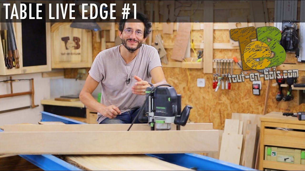 TECHNIQUE : Comment dégauchir à la DÉFONCEUSE un énorme plateau !