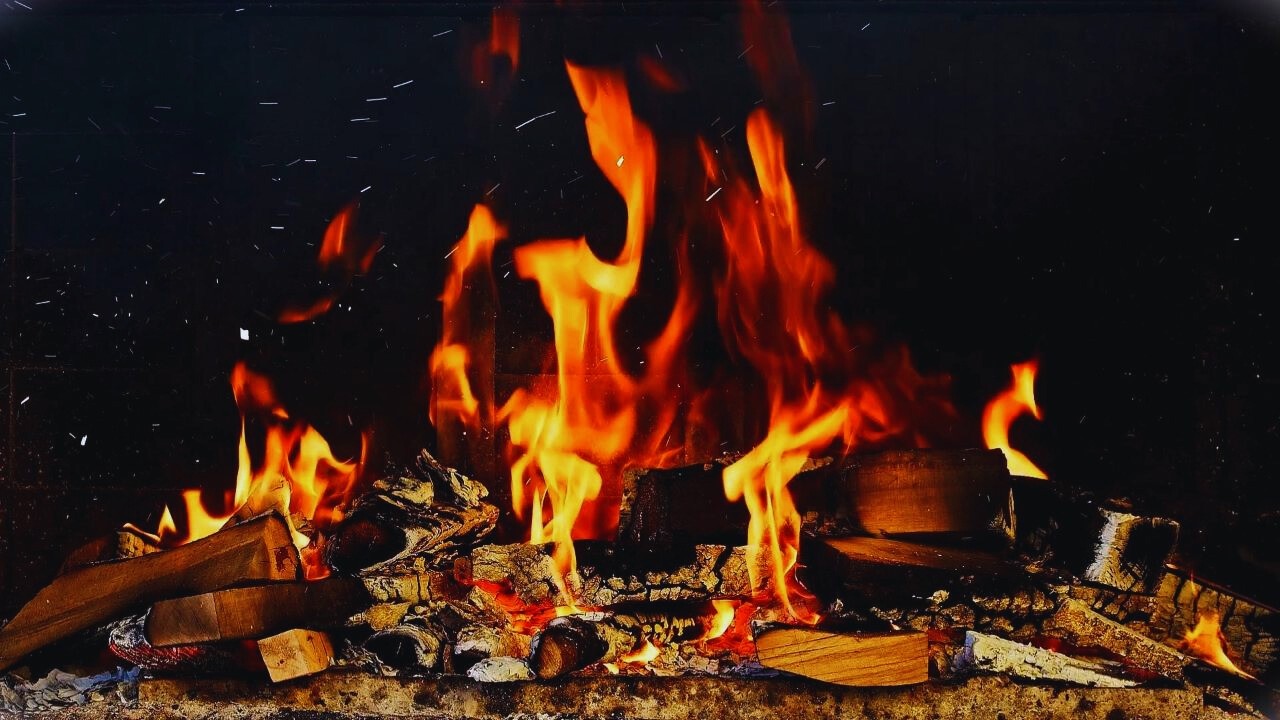 24/7 Cozy Fireplace Ambience 🔥 Crackling Fire Sounds for Deep Sleep, Relaxation & Calm