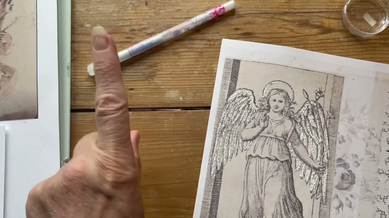 Simple and effective embossing - My Way - blingy Angels. 