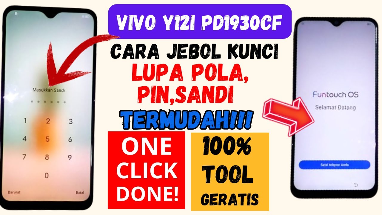 FORMAT VIVO Y12i LUPA KUNCI, POLA, PIN, SAMDI⁉️ GASKEN PAKE TOOL GERATISAN‼️