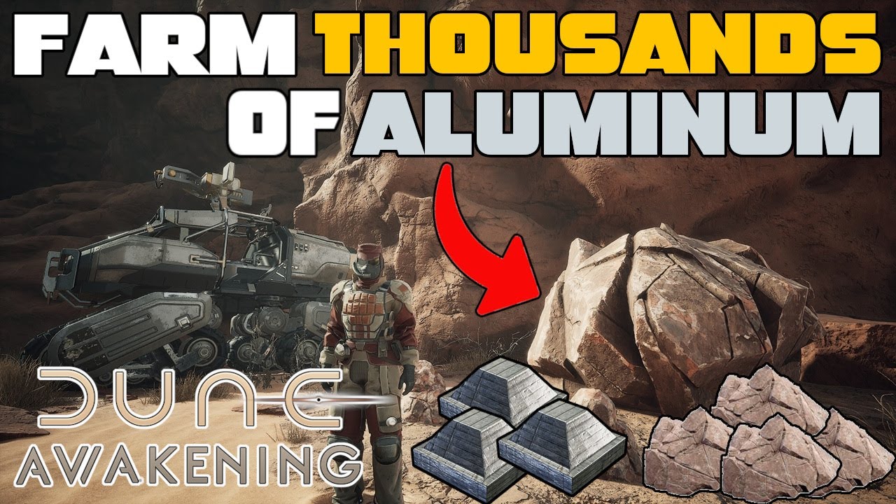 How We Farm THOUSANDS of Aluminum Ore In Dune Awakening & The Best Place to Farm Aluminum!