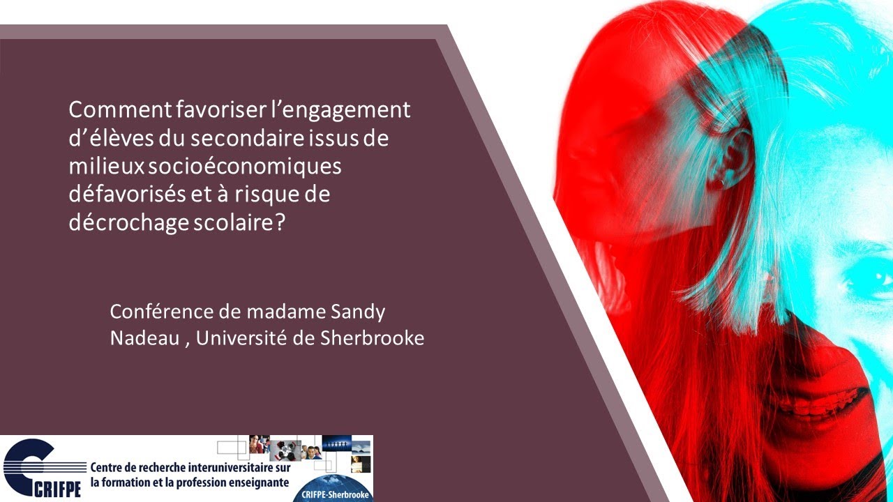 Favoriser l'engagement d'élèves du secondaire à risque de décrochage scolaire
