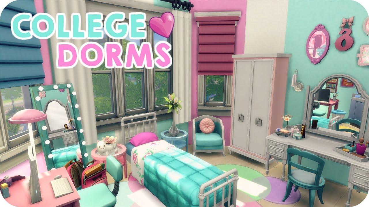 COLLEGE DORMS | Sims 4 Apartment Speed Build