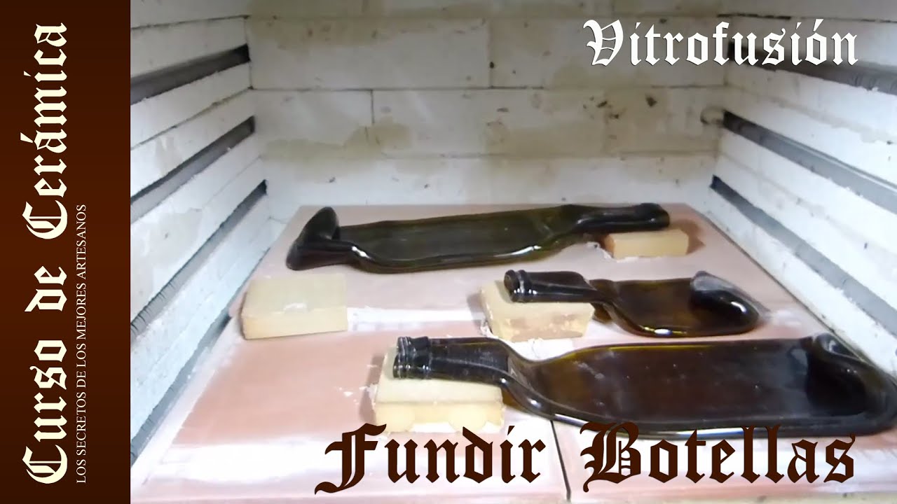 Curso de Cerámica - Doblar o Fundir Botellas de Vidrio Fusing - Vitrofusion