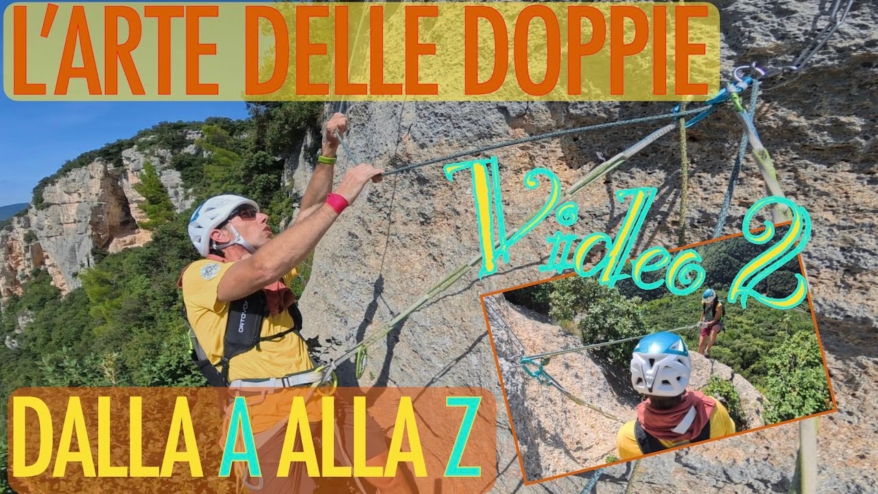 PARTE 2 - Come si fa la calata in corda doppia - tutta la sequenza di discesa - #focusclimbing 21