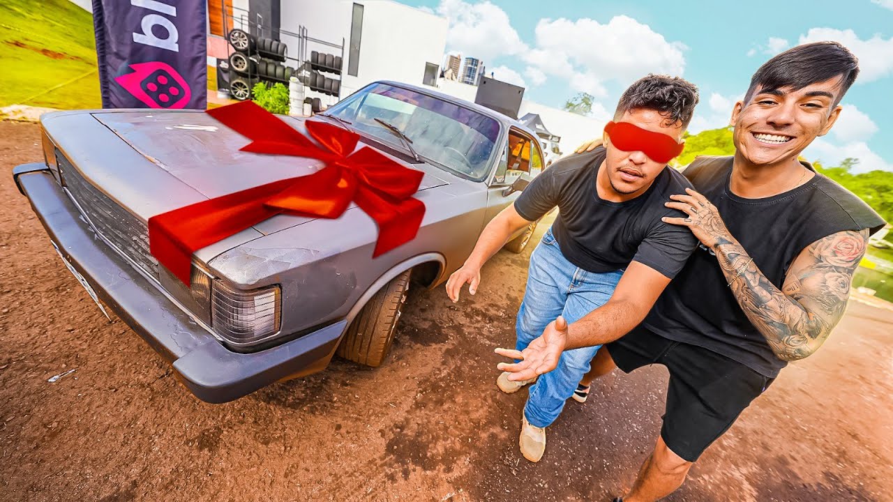 MEU CAMERA MAN QUASE CHOROU AO SABER QUE VAI GANHAR UM CARRO NOVO !