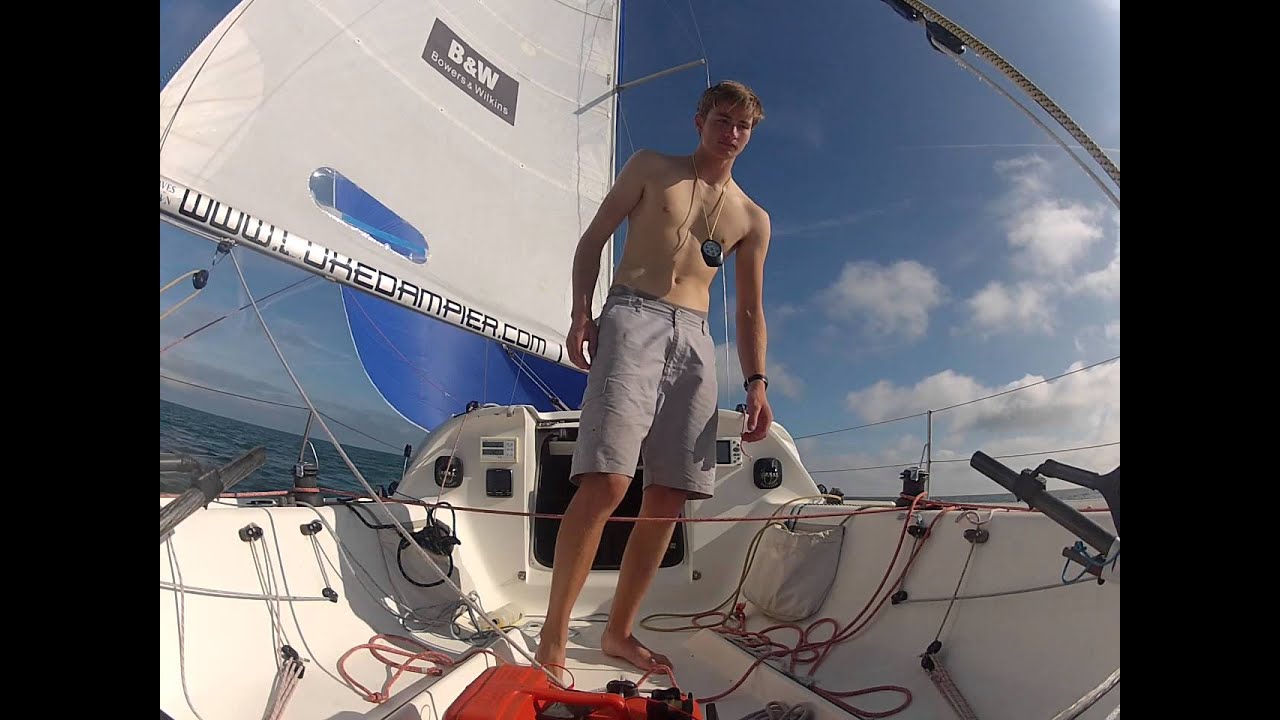 Gybing a Mini Transat- Piers Hugh Smith Racing