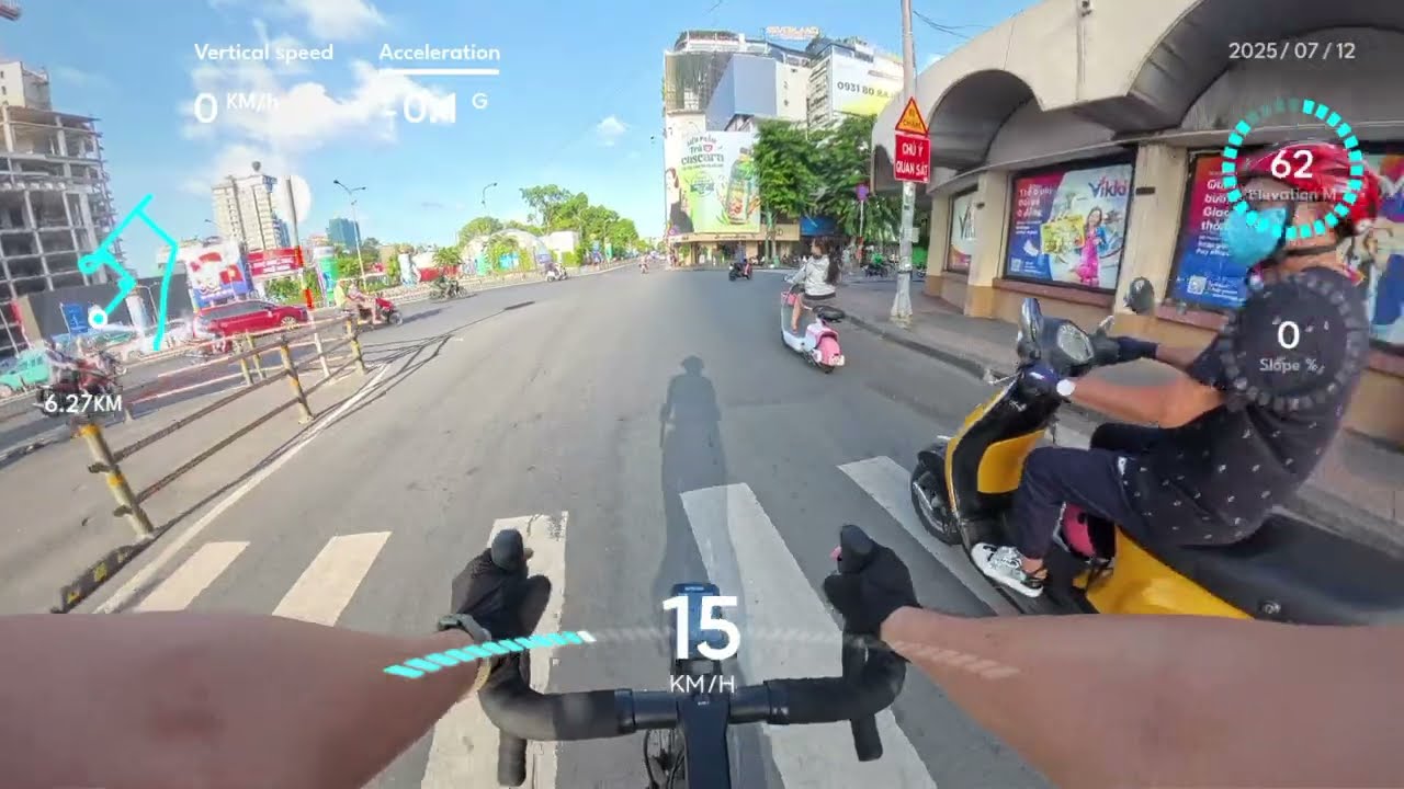 Cycling through Saigon Central: Ho Chi Minh City