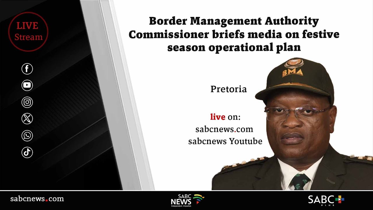 Media briefing on festive season operational plan for 2025/26 festive period