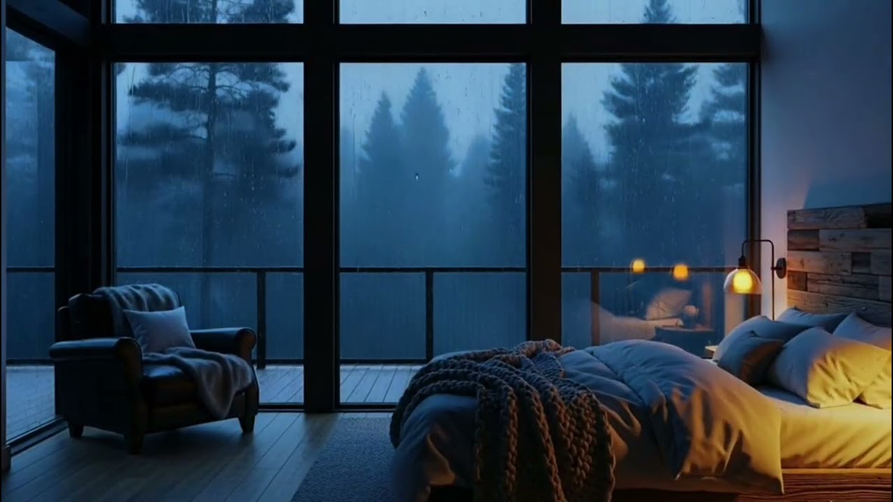 NO ADS 🌧️ COZY CABIN RAIN SOUNDS FOR DEEP CALM | ENJOY THE QUIET